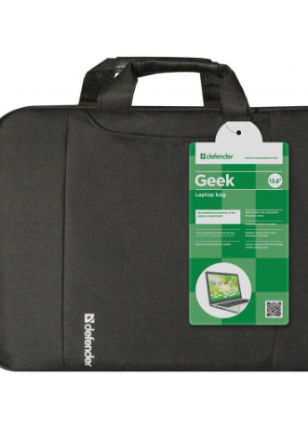 Сумка для ноутбука 15,6" Geek black (26084) Defender (207309054)