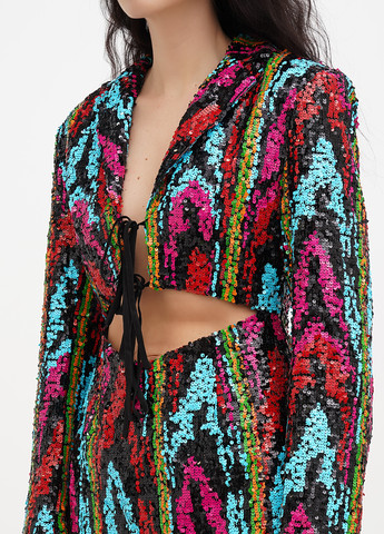 Комбинированное вечернее, праздничный платье платье-жакет Nasty Gal с абстрактным узором