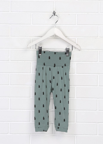 Темно-зеленые кэжуал демисезонные зауженные брюки H&M