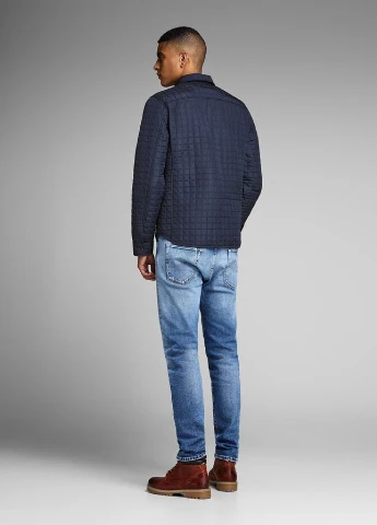 Темно-синяя демисезонная куртка JACK&JONES