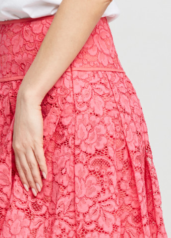 Розовая кэжуал с орнаментом юбка DKNY мини
