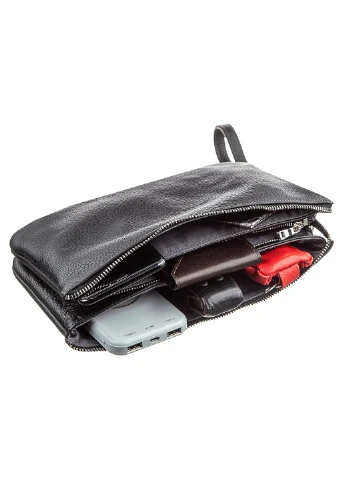Мужская кожаная барсетка 25,5х16х4 см Grande Pelle (229460817)