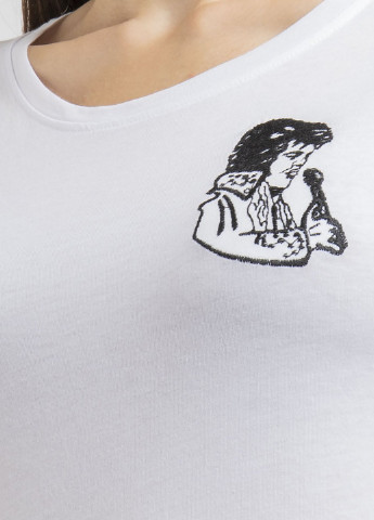 Белая футболка с принтом Elvis Ko Samui - (250382579)