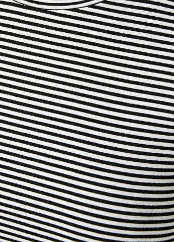 Черно-белая летняя футболка KOTON