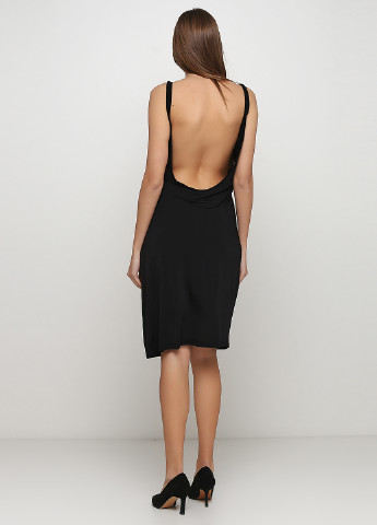 Черное кэжуал платье с открытой спиной By Malene Birger однотонное
