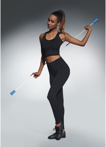 Комбинированные демисезонные женские спортивные леггинсы для фитнеса (7023) m No Brand