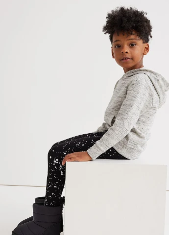 Лосини,чорний в білий візерунок, H&M (254866809)