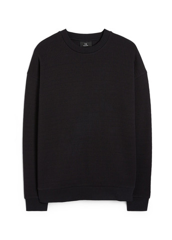 Чорний світшот C&A однотонний без декору (316739925)