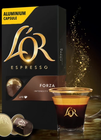Кава мелена в капсулах L’OR Espresso Forza 10 шт, 52 г Jacobs (254761172)