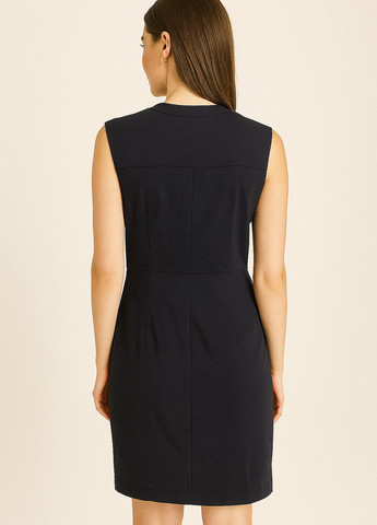 Чорна кежуал сукня футляр Sassofono однотонна