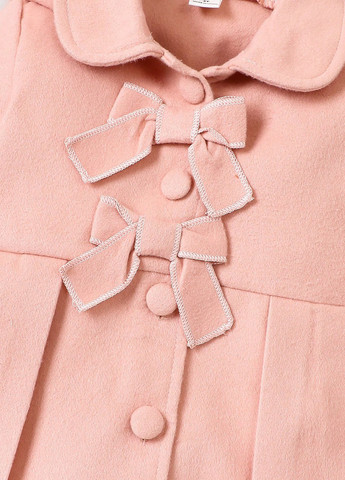 Розовое зимнее Пальто однобортное SHEIN