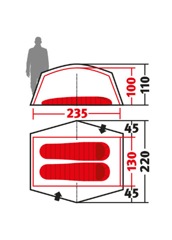 Палатка Venture 2 TL Laurel Oak (231059) Wechsel (252047102)