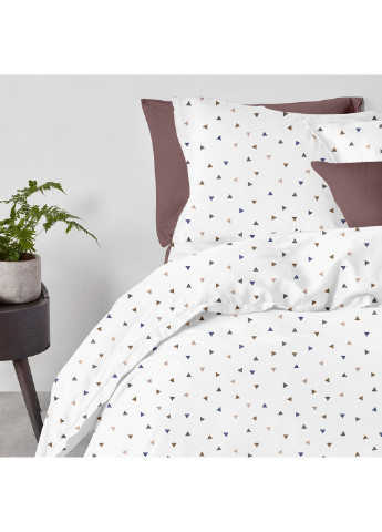 Комплект полуторної постільнї білизни на ризинці Delta Color Chocolate 160x220 см (4822052081174) Cosas (251851656)