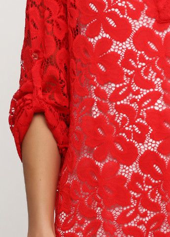Червона кежуал сукня кльош Made in Italy однотонна