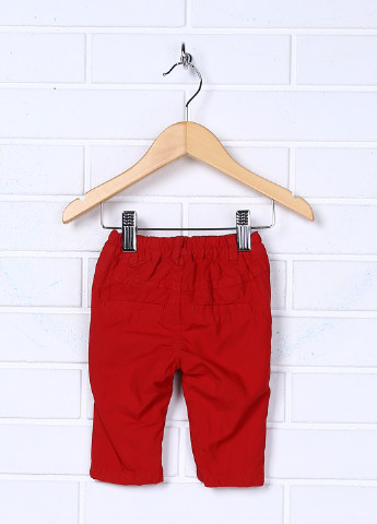Красные кэжуал демисезонные брюки со средней талией United Colors of Benetton