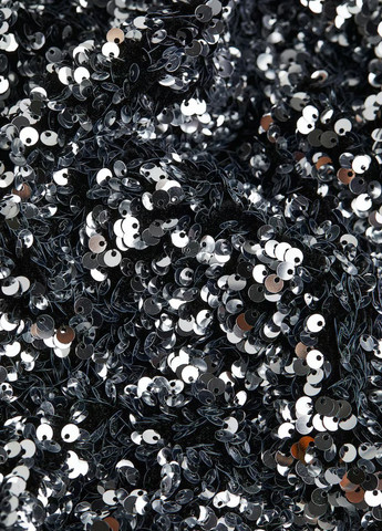 Серебристое коктейльное платье H&M однотонное