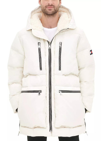 Белая зимняя куртка Tommy Hilfiger