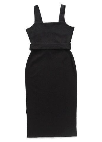 Черное кэжуал платье силуэтная Lost Ink однотонное