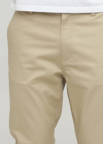 Бежевые кэжуал демисезонные укороченные, зауженные брюки Denim Co