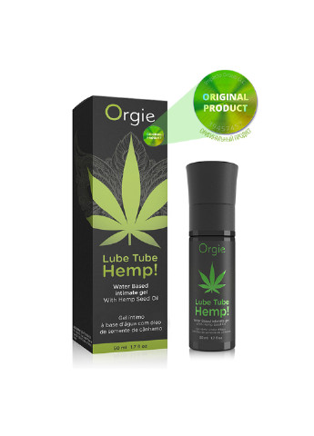Лубрикант на водній основі з маслом канабісу Lube Tube Hemp! Orgie (251851944)