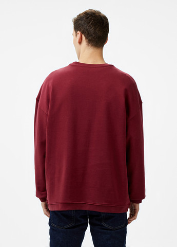 Вишневый свитшот Les Benjamins однотонный вышивка (329038198)