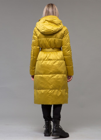 Горчичный зимний Пуховик ZLLY
