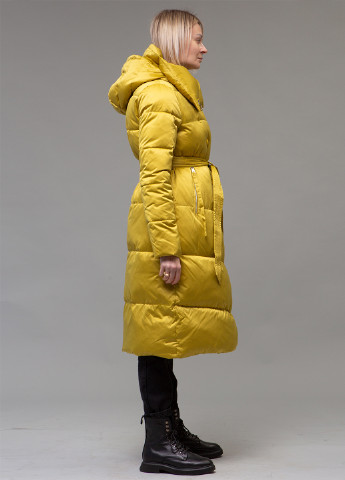 Горчичный зимний Пуховик ZLLY