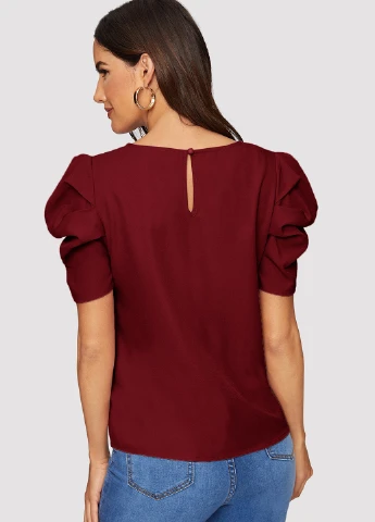 Бордова блуза SHEIN