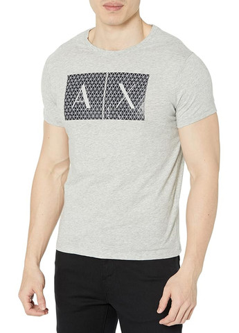 Серая футболка Armani Exchange