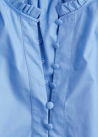 Блакитна кежуал сукня а-силует H&M однотонна