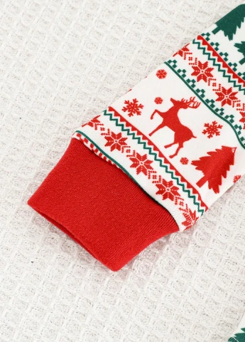Комбинированная зимняя пижама (лонгслив, брюки) SHEIN