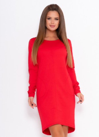 Червона кежуал сукня сукня-футболка Issa однотонна