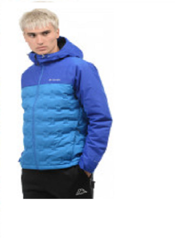 Голубая зимняя куртка пуховая grand trek™ down jacket Columbia