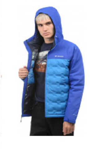 Блакитна зимня куртка пухова grand trek ™ down jacket Columbia