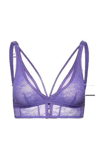 Фиолетовый бралетт бюстгальтер Hunkemoller без косточек полиамид