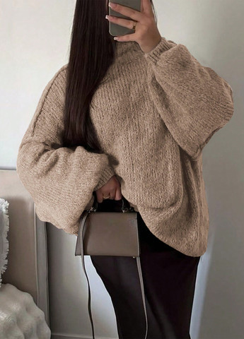 Бежевый демисезонный свитер SHEIN