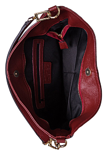 Бордовая кожаная сумка-тоут Conte Frostini (254368119)