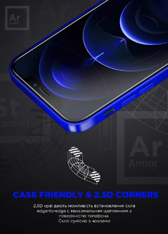Защитное стекло Space Black Icon для Apple iPhone 11 Pro/XS (ARM59214) ArmorStandart (251329523)
