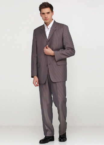 Сіро-коричневий демісезонний костюм (пиджак, брюки) брючний Maestro Bravo