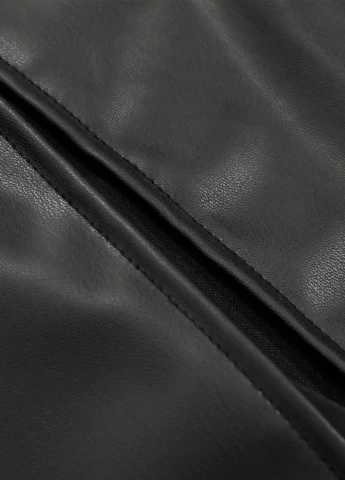 Черная кэжуал однотонная юбка SHEIN годе