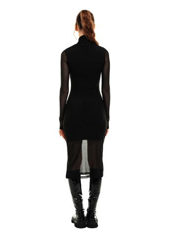 Чорна кежуал сукня сукня-водолазка befree однотонна