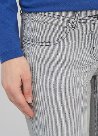Светло-серые кэжуал демисезонные зауженные брюки Tom Tailor