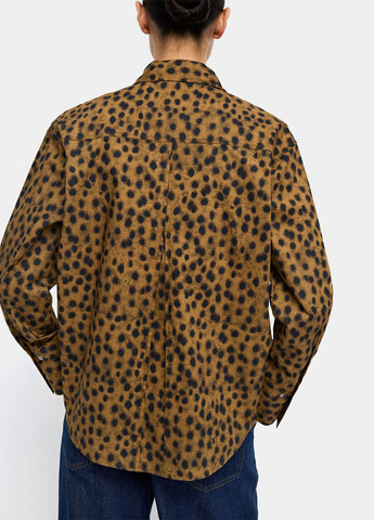 Коричневая кэжуал рубашка леопардовый Parfois