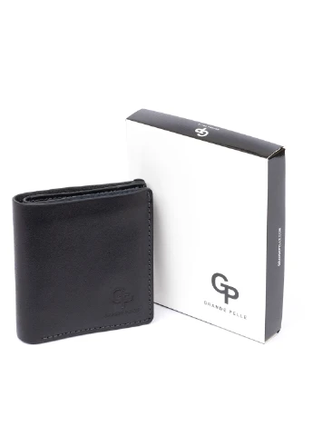 Шкіряний гаманець 9,5х10х2 см Grande Pelle (253491431)