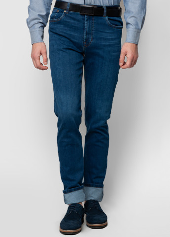 Синие демисезонные джинсы Кокон