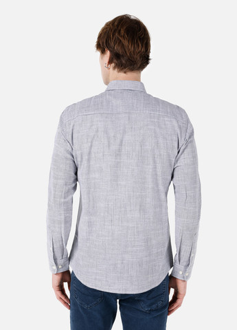 Темно-синяя кэжуал рубашка в полоску Colin's