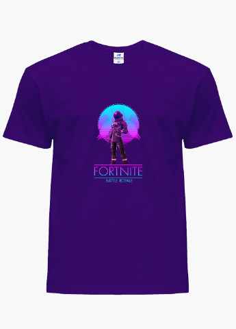 Фиолетовая демисезонная футболка детская фортнайт (fortnite)(9224-1193) MobiPrint