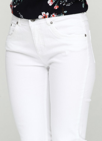 Белые демисезонные джинсы Jensen