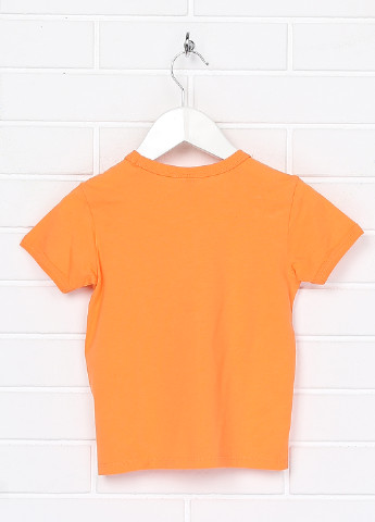 Помаранчева літня футболка з коротким рукавом United Colors of Benetton