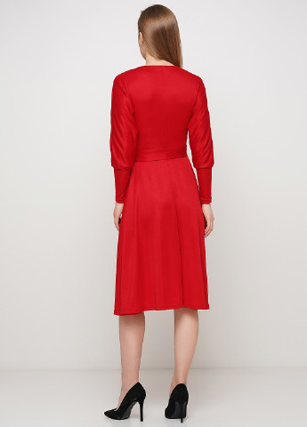 Красное кэжуал платье а-силуэт Anastasimo однотонное